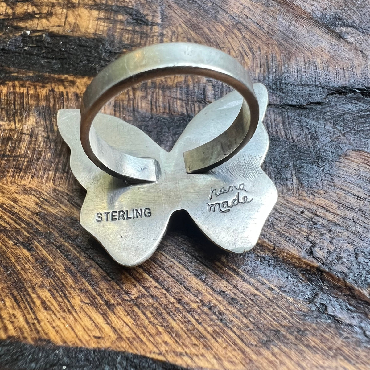 Sterling Silver Butterfly Cluster Ring – Sonoran Gold or Queen Conch
