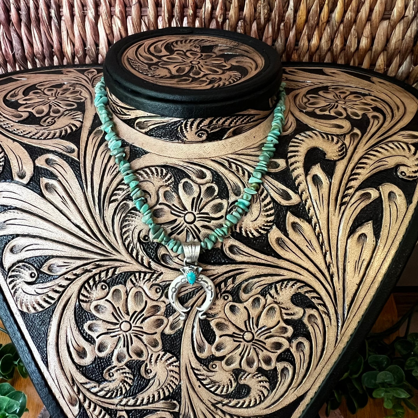 Sam Yellowhair Kingman Turquoise Naja Necklace