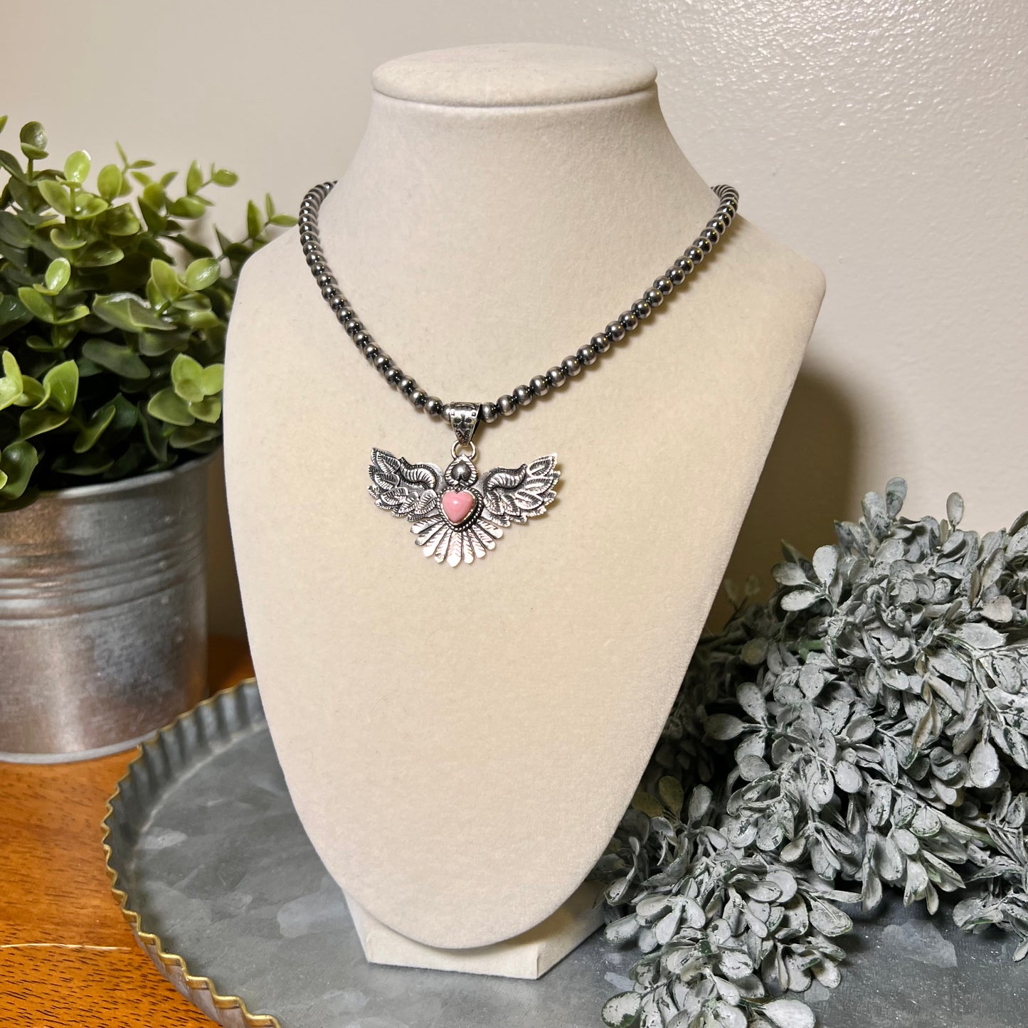 Queen Conch Heart Eagle Pendant