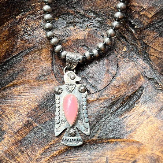 Queen Conch Thunderbird Pendant