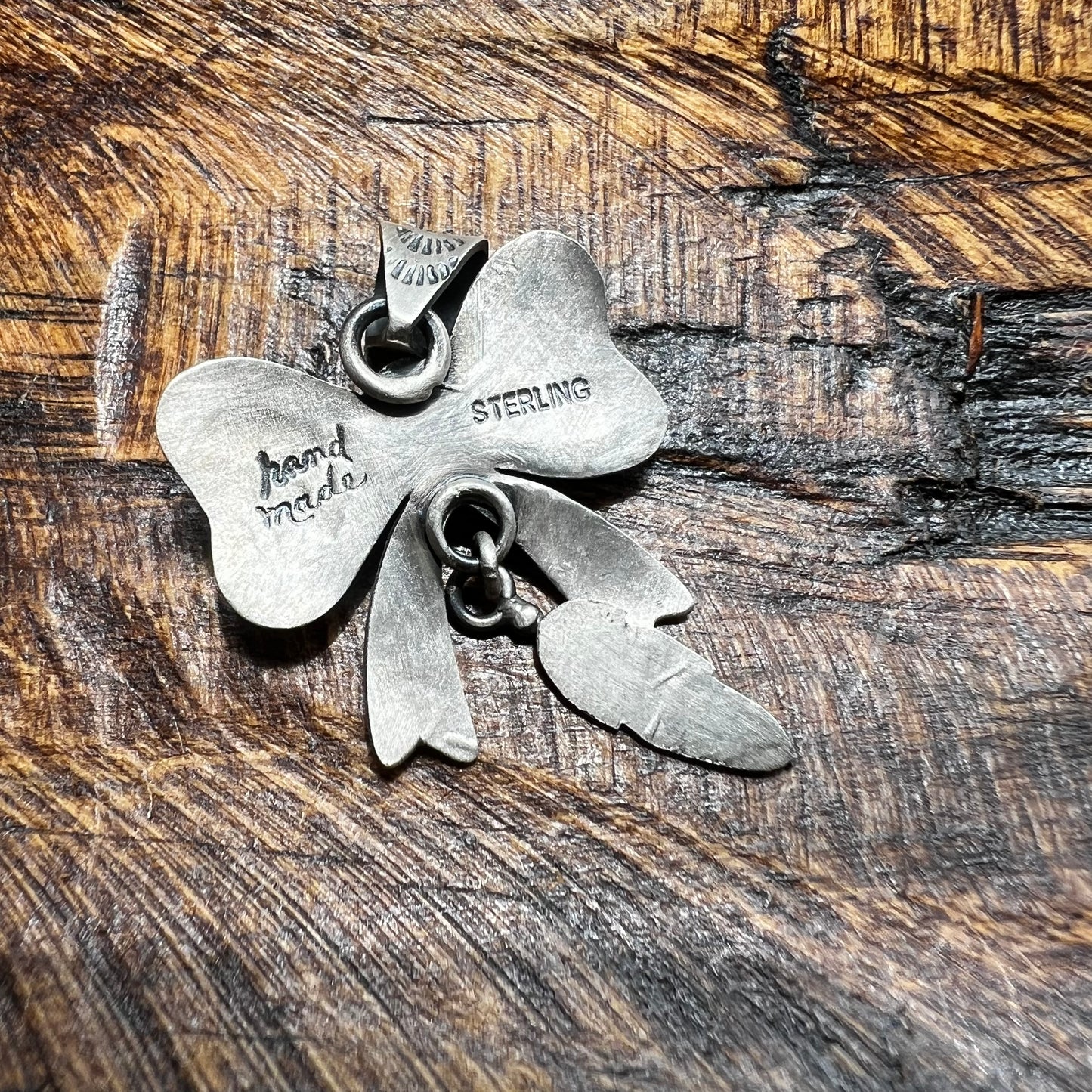 Sterling Silver Fox Turquoise Bow Pendant
