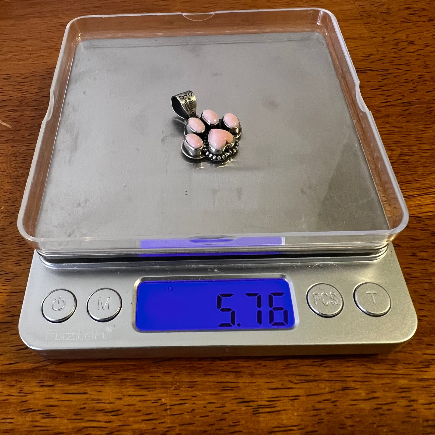 Sterling Silver Queen Conch Paw Print Pendant