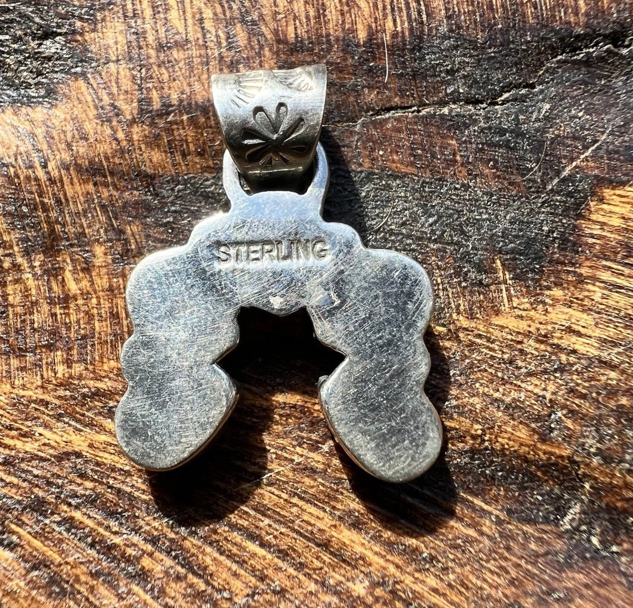 Kingman Turquoise Mini Naja Pendant | Sterling Silver