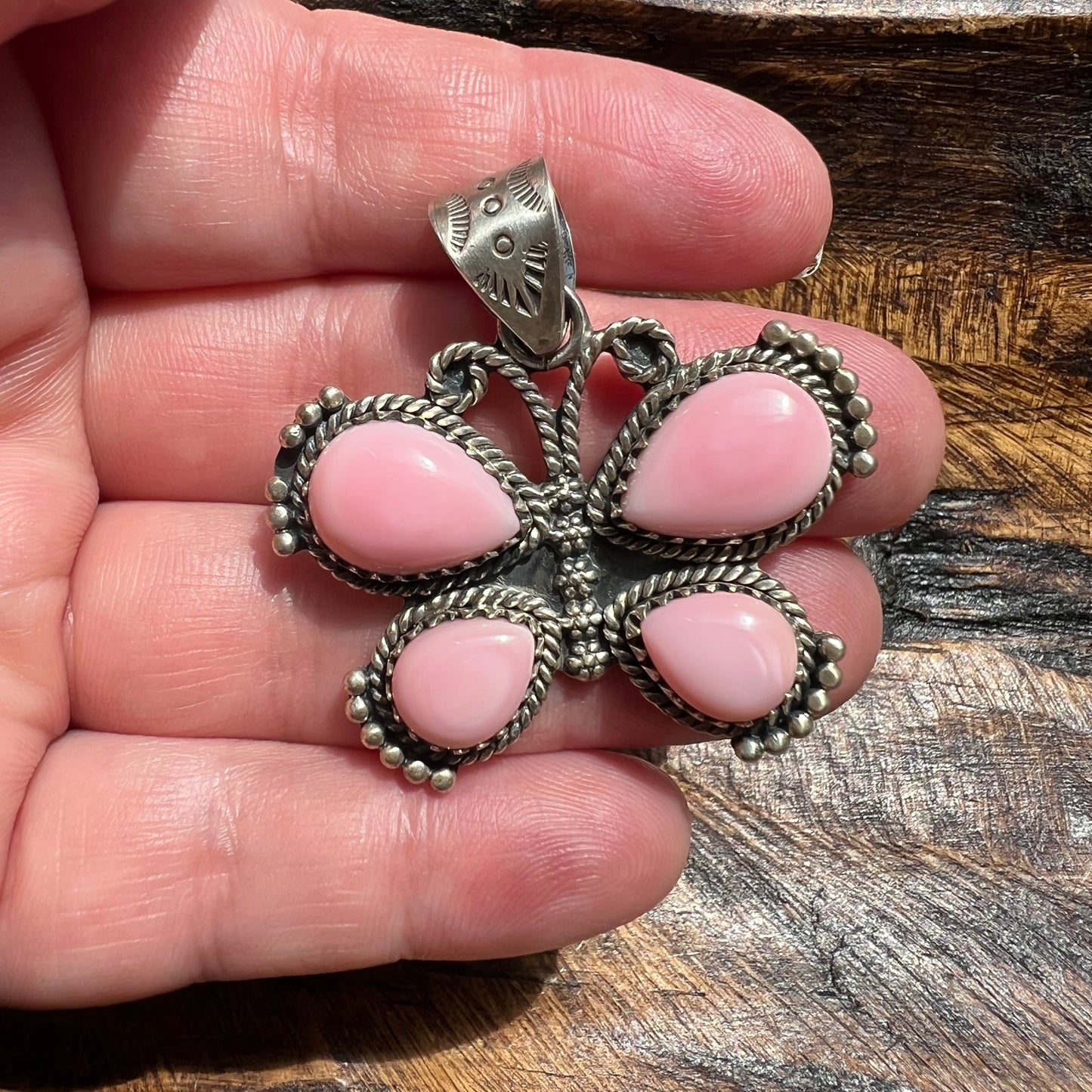 Sterling Silver Queen Conch Butterfly Pendant