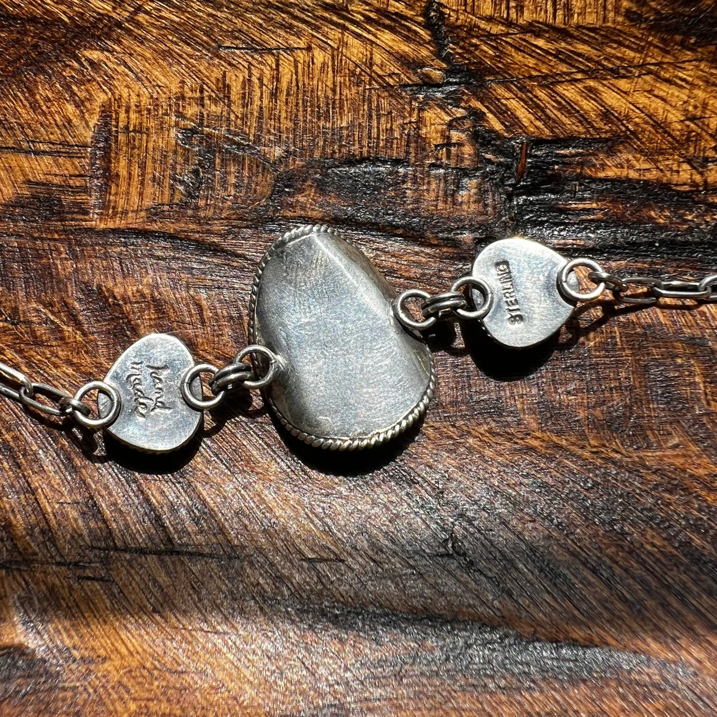 Turquoise Cowboy Hat Sterling Silver Bracelet – 7.5”