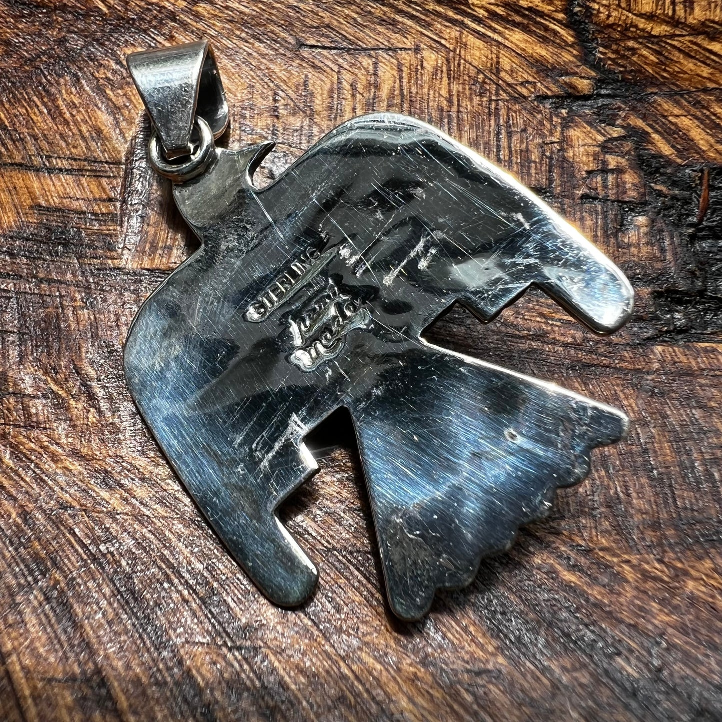 Spiny Oyster Thunderbird Sterling Silver Pendant