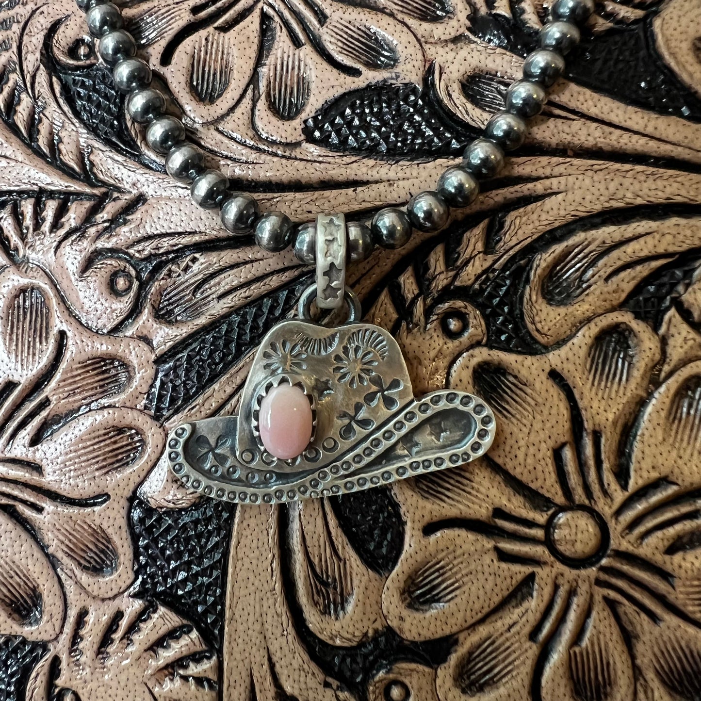 Sterling Silver | Queen Conch Cowboy  Hat Pendant