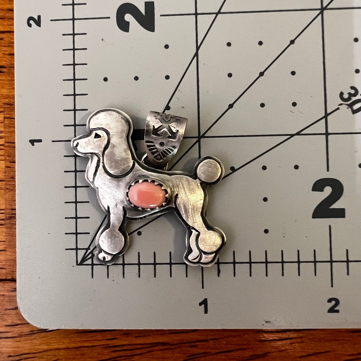 Sterling Silver Queen Conch Poodle Pendant