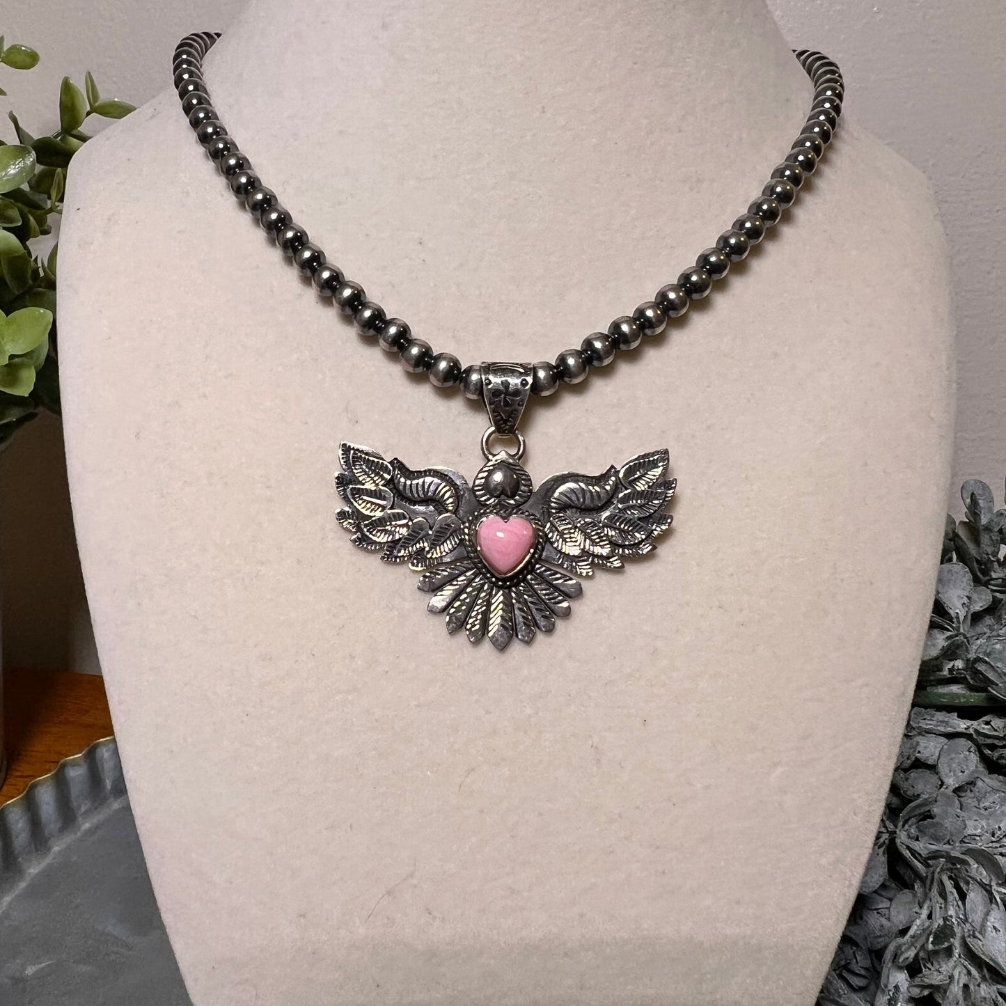 Queen Conch Heart Eagle Pendant