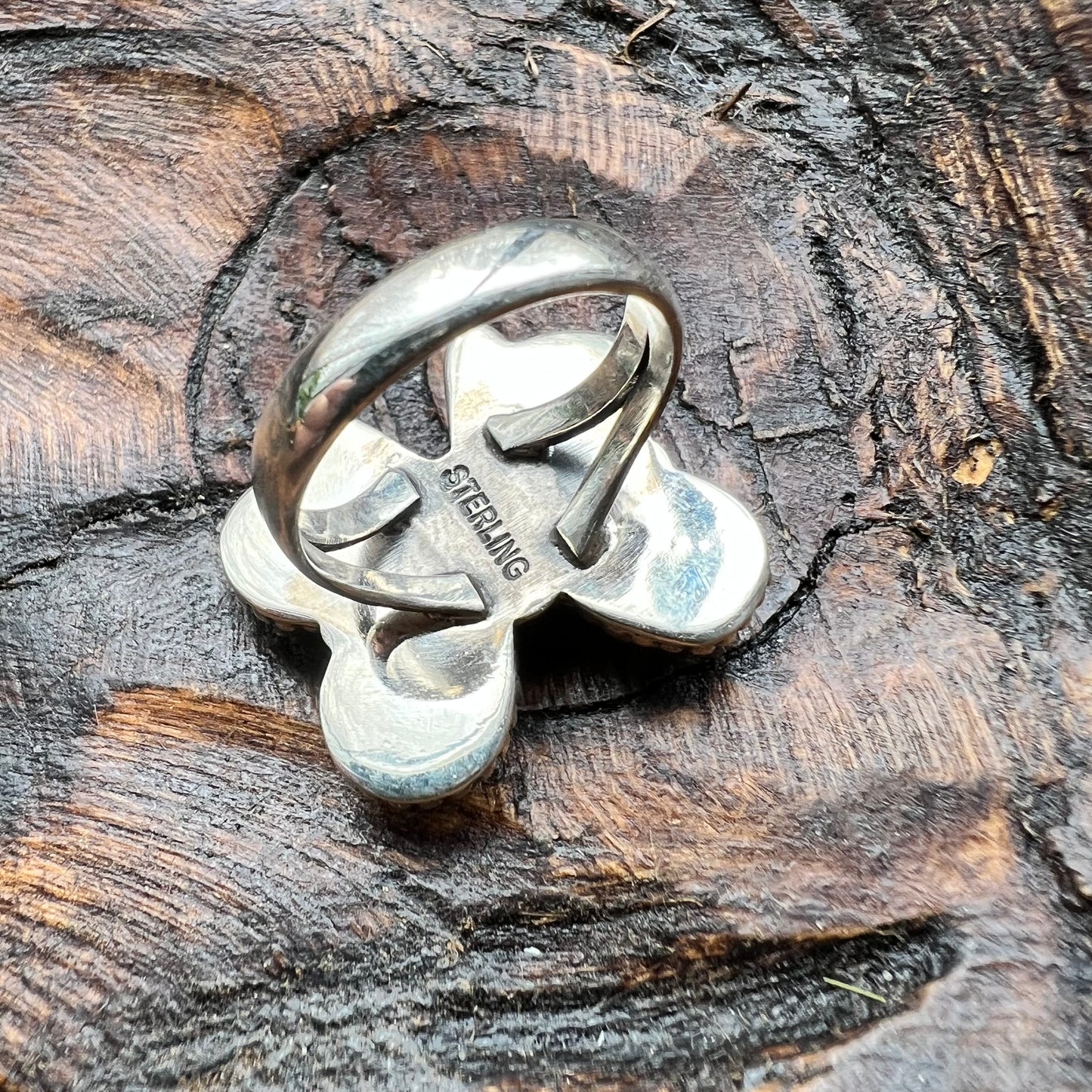 Sterling Silver Queen Conch Butterfly Ring — Size 7