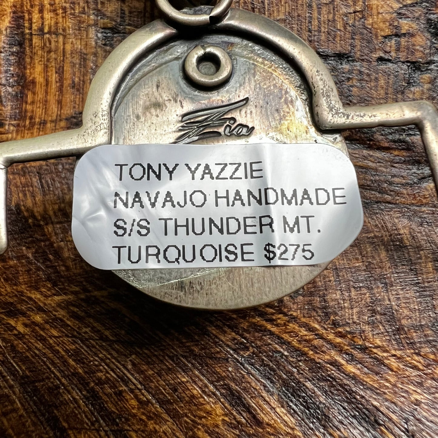 Tony Yazzie Thunder Mountain Turquoise Quatrefoil Pendant