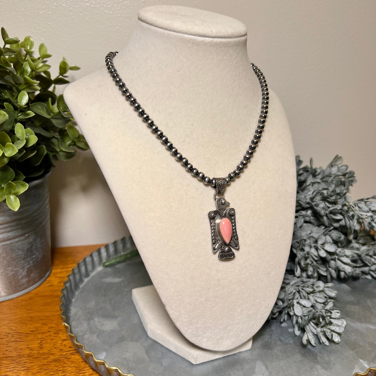Queen Conch Thunderbird Pendant