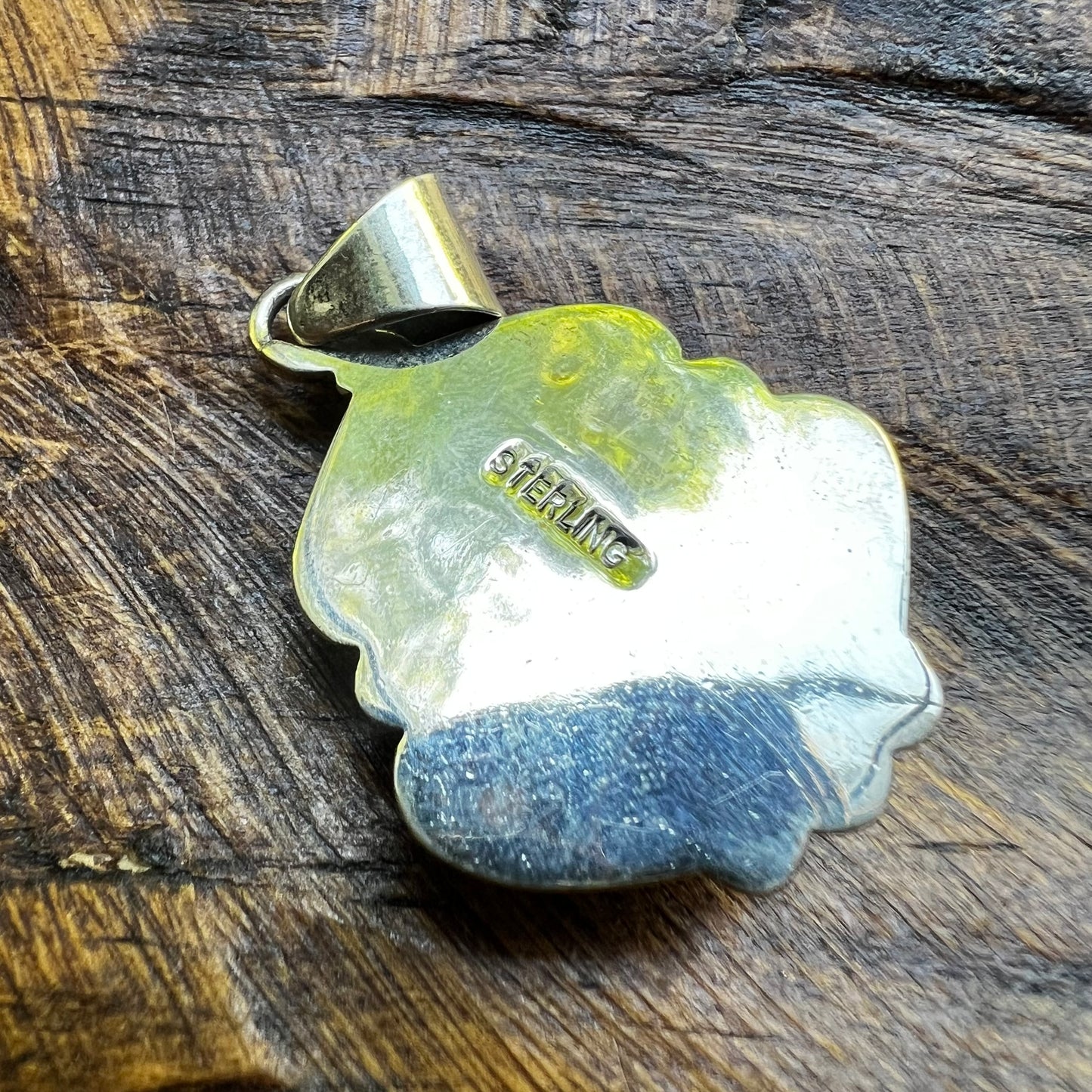 Kingman Turquoise Pendant – Sterling Silver Southwestern Statement