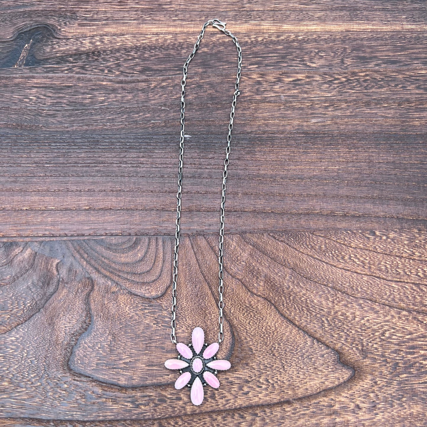 Pink Conch Cluster Statement Necklace
Necklace Only – Ring Sold Separately