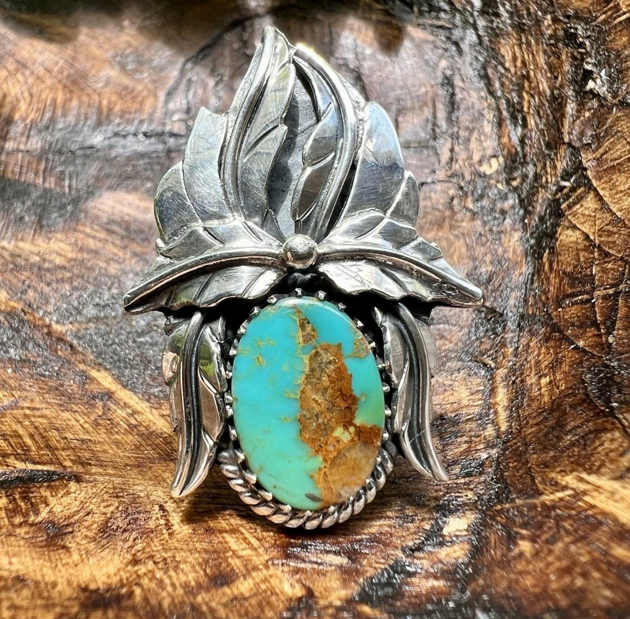 Kingman Turquoise Statement Ring – Sterling Silver
