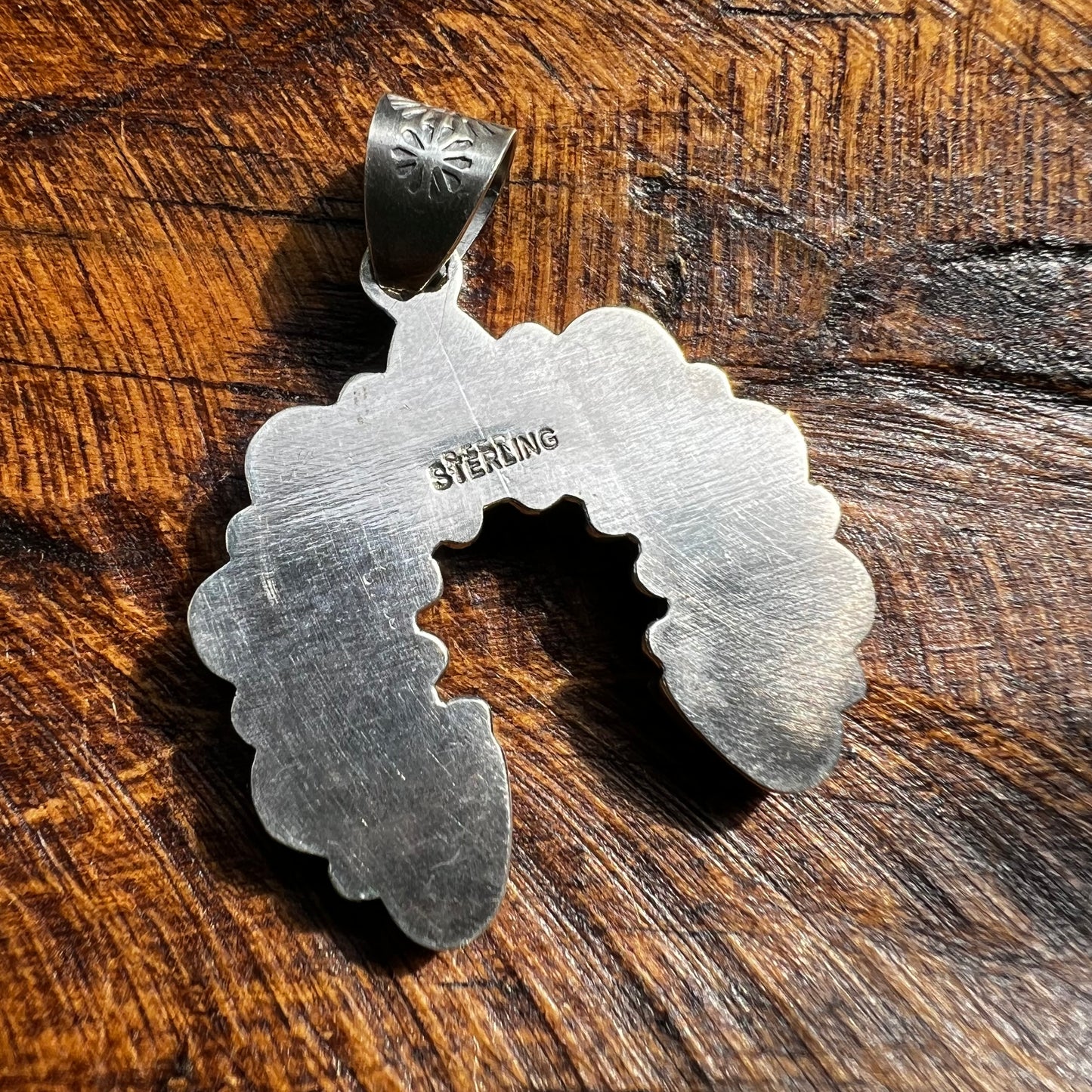 Sterling Silver Turquoise Cluster Naja Pendant