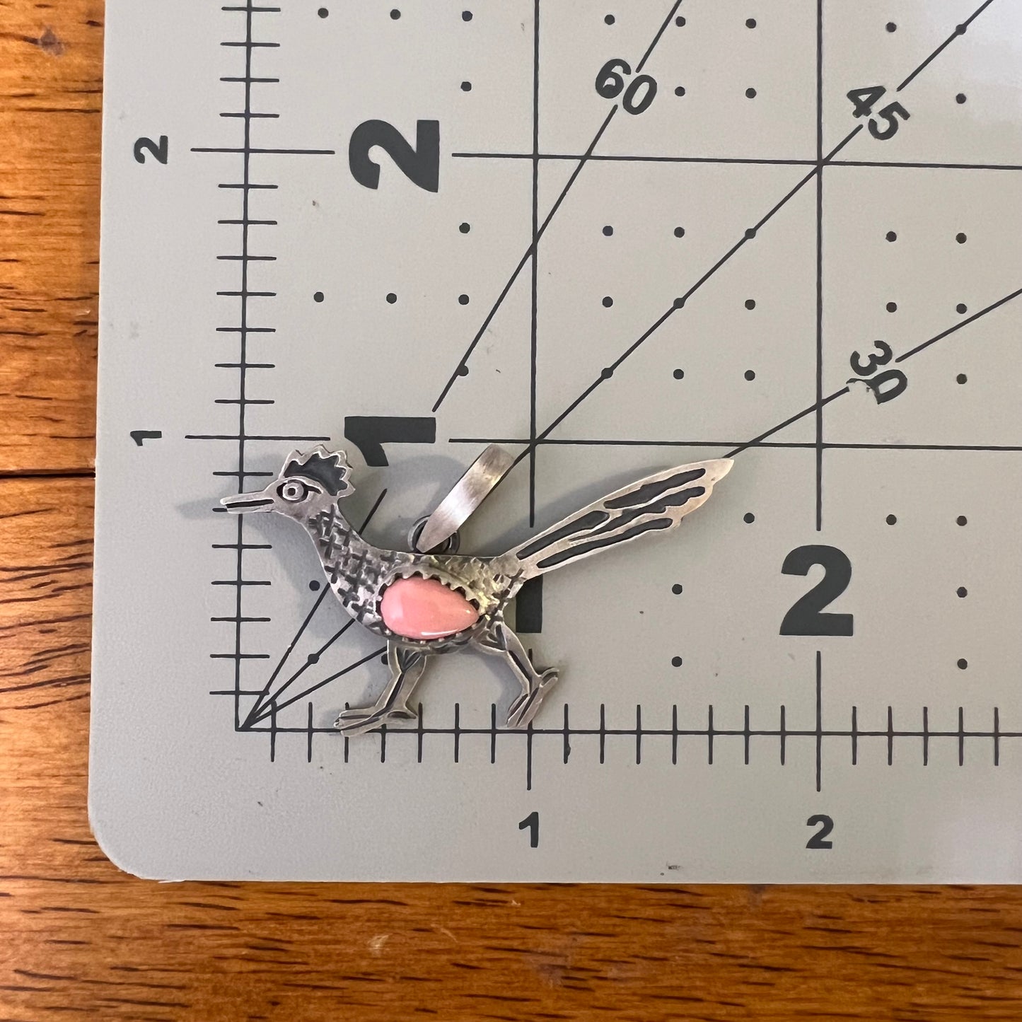 Sterling Silver Queen Conch Roadrunner Pendant