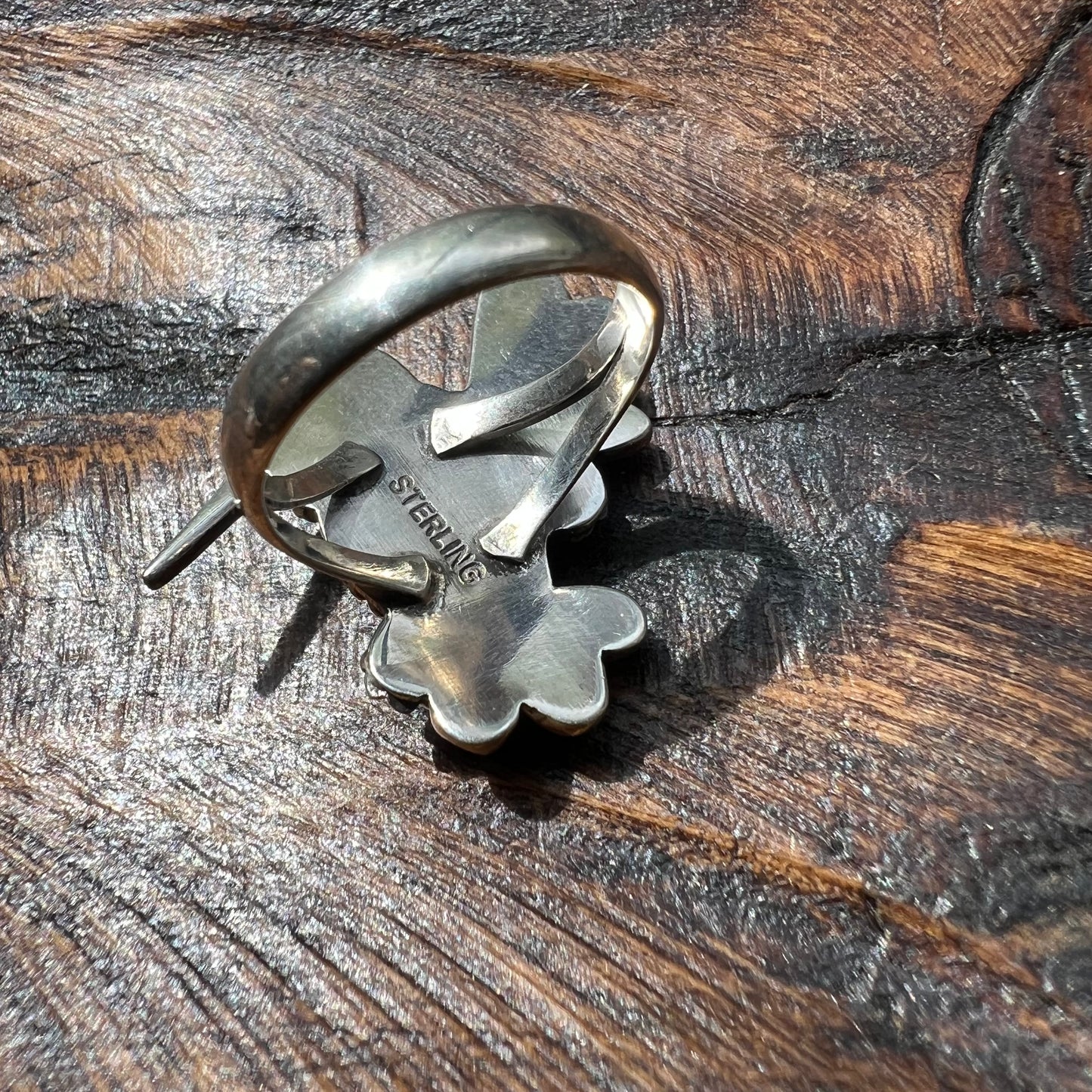 Spiny Oyster Hummingbird Statement Ring – Sterling Silver, Size 8