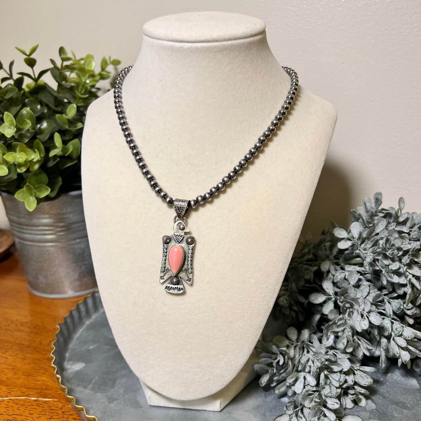 Queen Conch Thunderbird Pendant