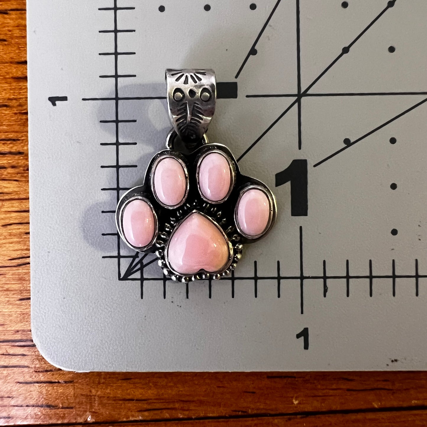 Sterling Silver Queen Conch Paw Print Pendant