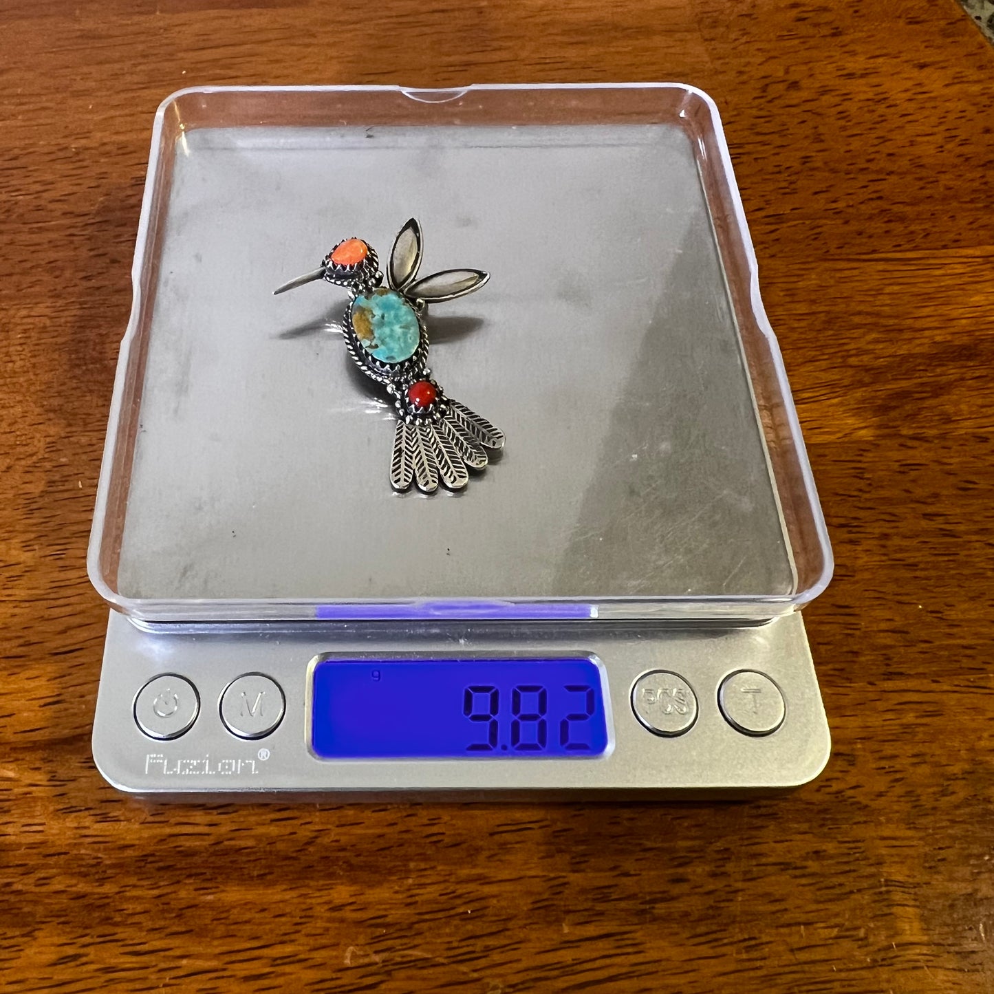 Sterling Silver Hummingbird Brooch