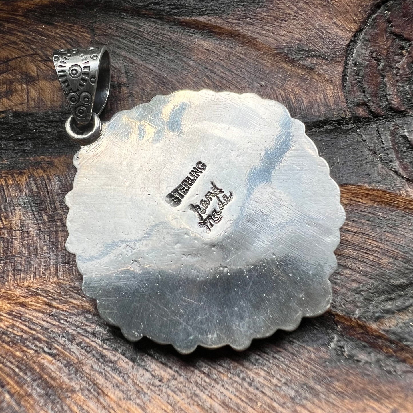 1936 Buffalo Nickel & Kingman Turquoise Cluster Pendant