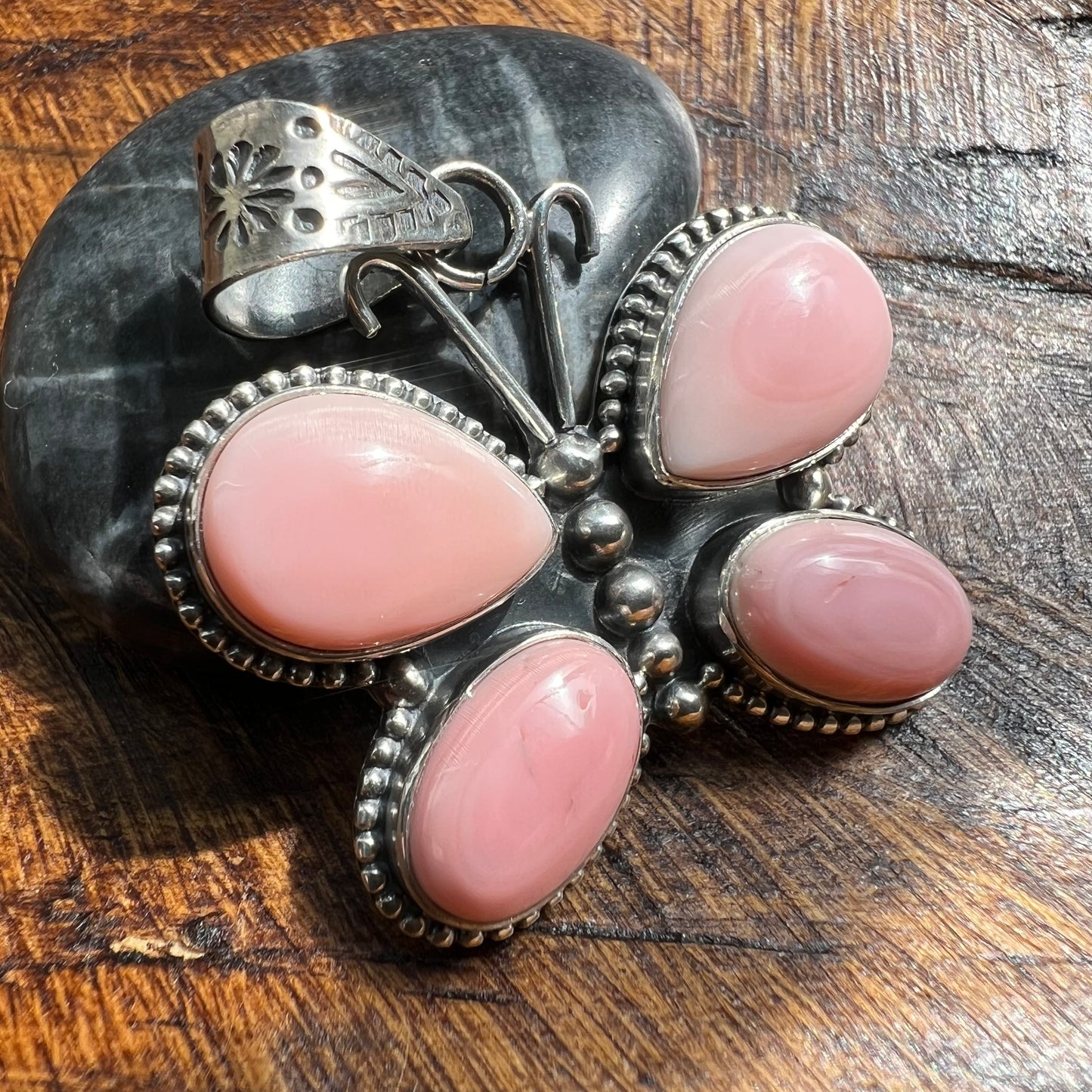 Queen Conch Butterfly Pendant – Sterling Silver Southwestern Statement