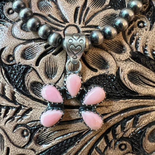 925 Sterling Silver Pink Queen Conch Naja Pendant