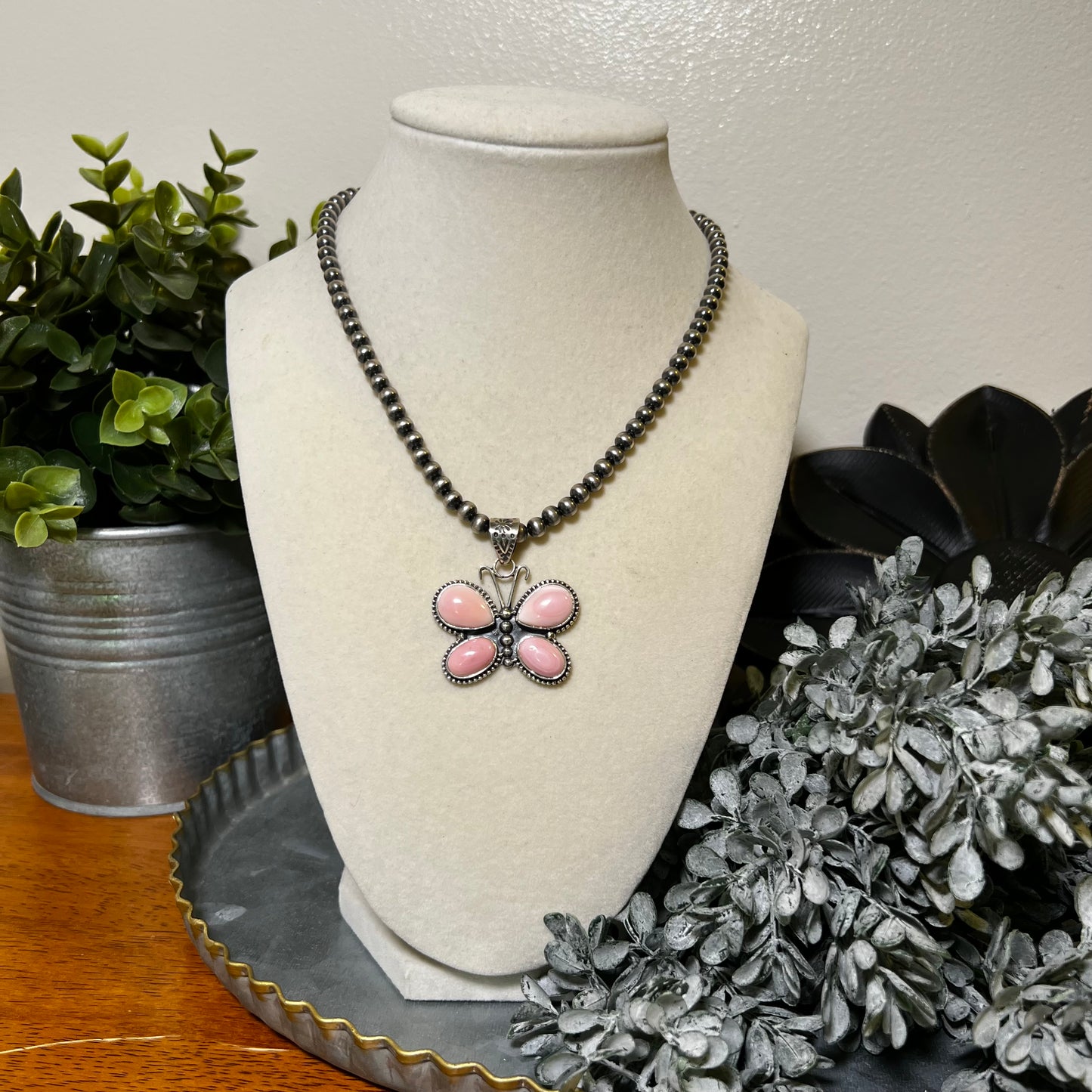 Queen Conch Butterfly Pendant – Sterling Silver Southwestern Statement