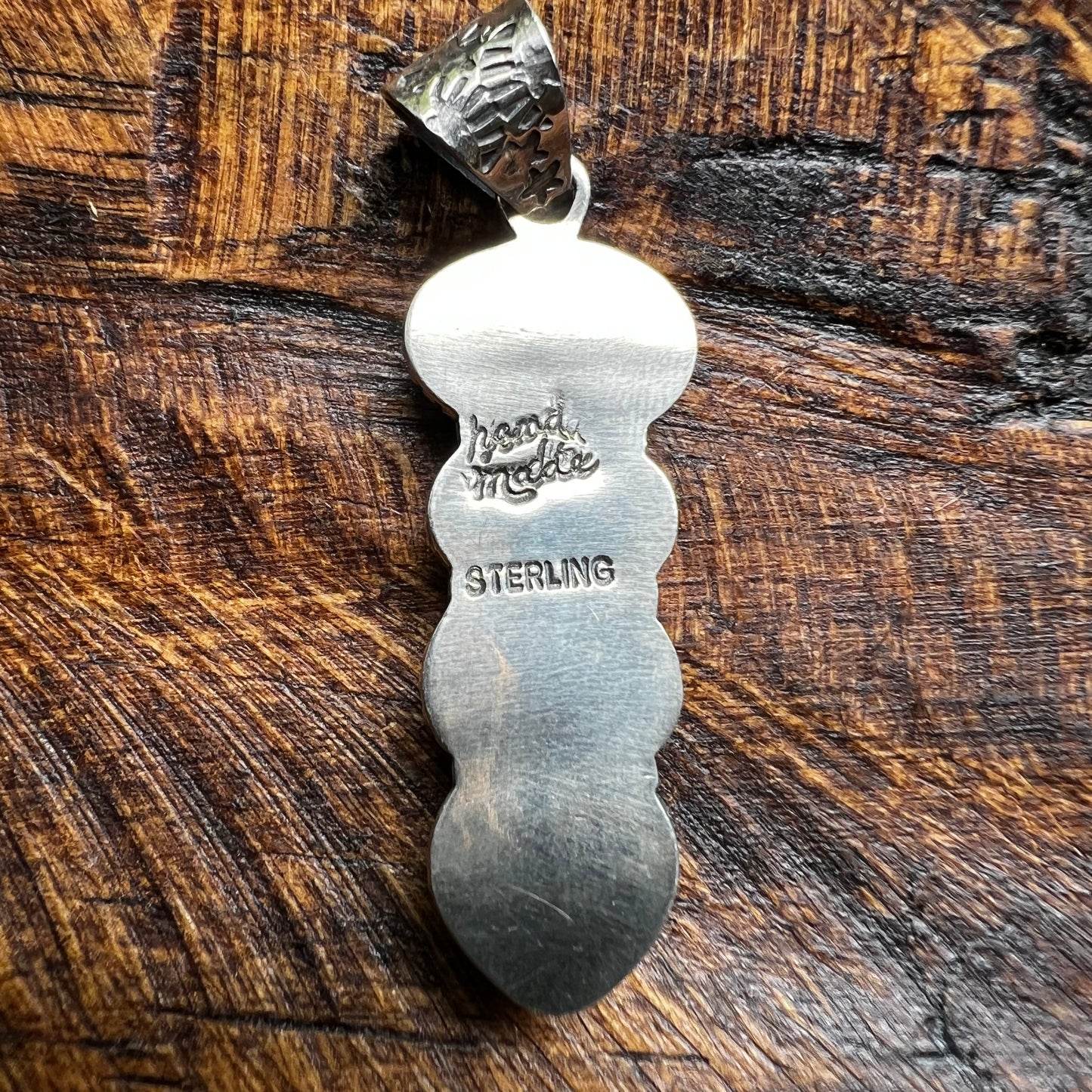 Kingman Turquoise & Queen Conch Multi-Stone Pendant – Sterling Silver Statement