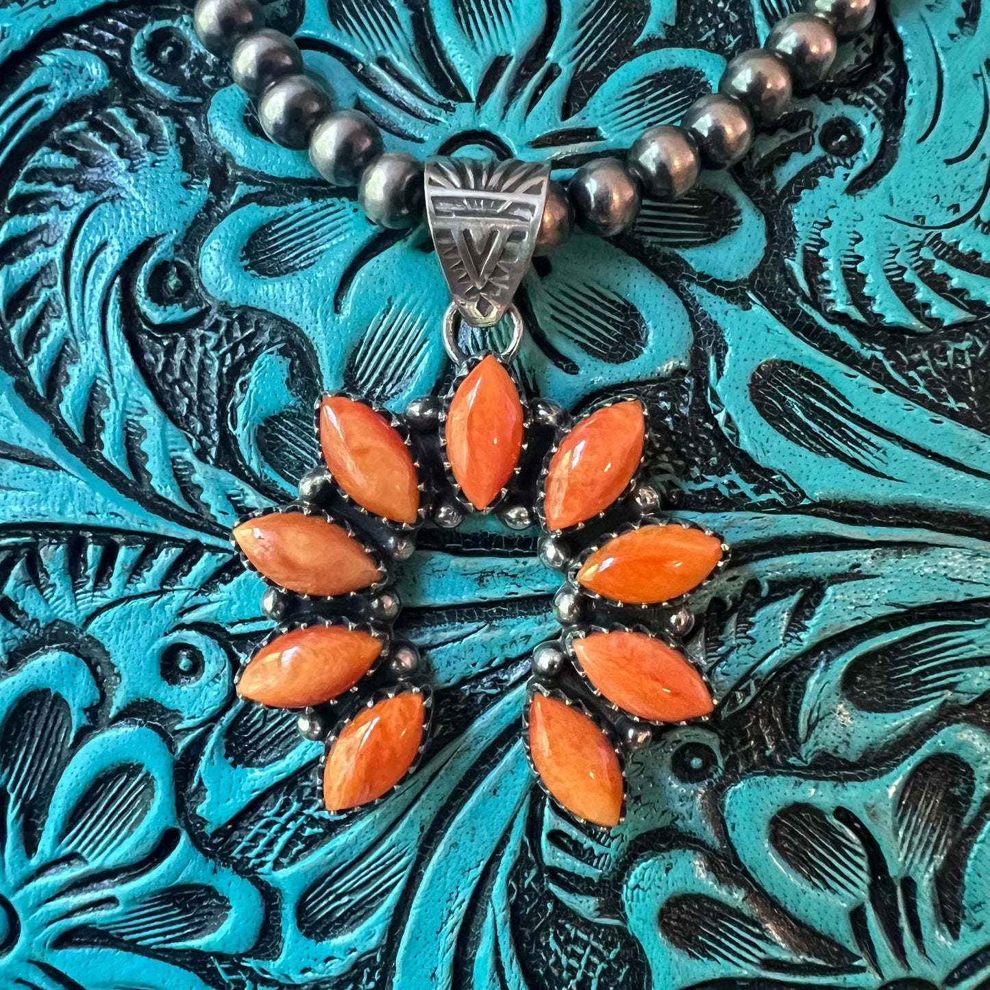 Sterling Silver Spiny Oyster Naja Pendant