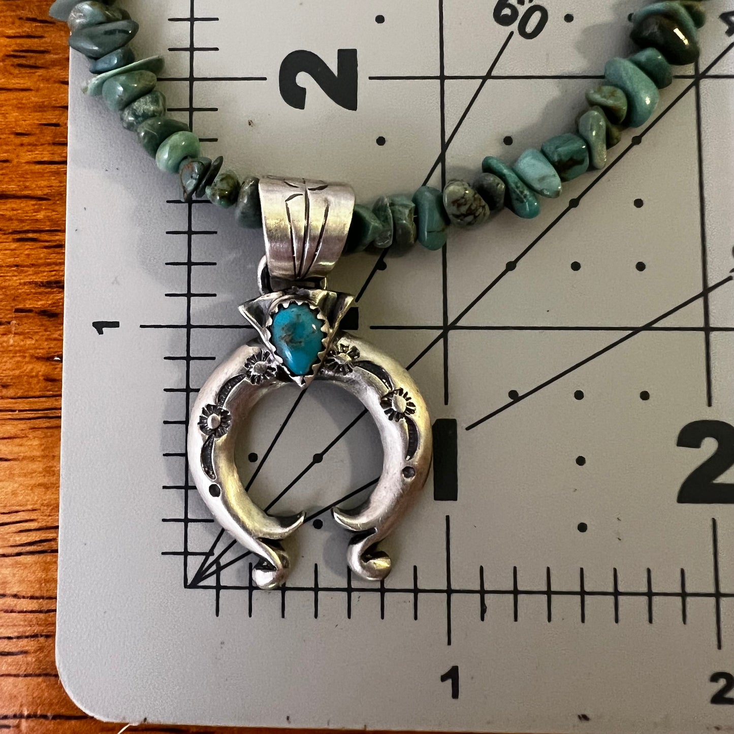 Sam Yellowhair Kingman Turquoise Naja Necklace