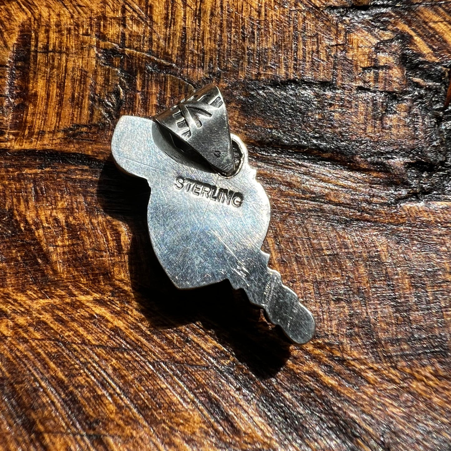 Sterling Queen Conch Heart Arrow Pendant Kingman Turquoise Spiny Oyster