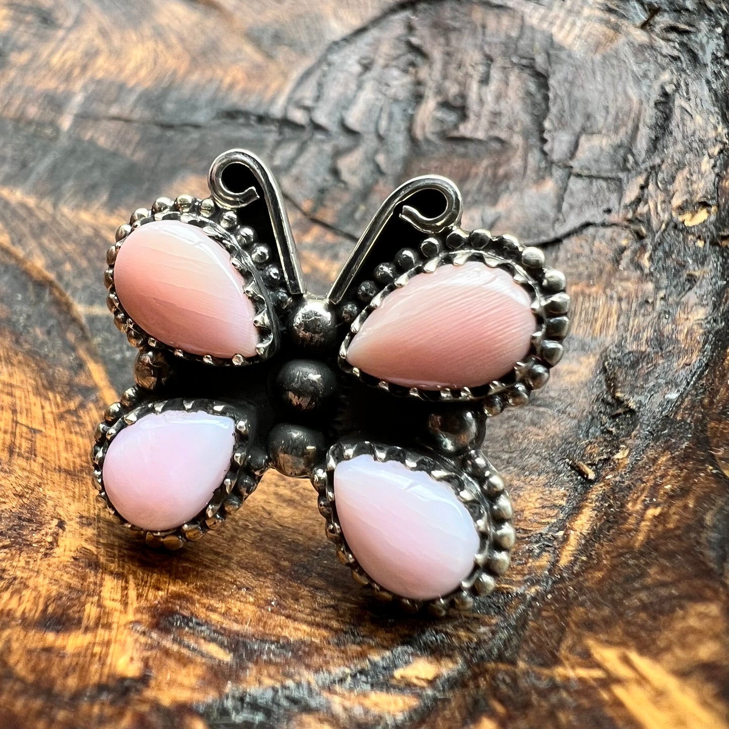 Sterling Silver Queen Conch Butterfly Ring — Size 7