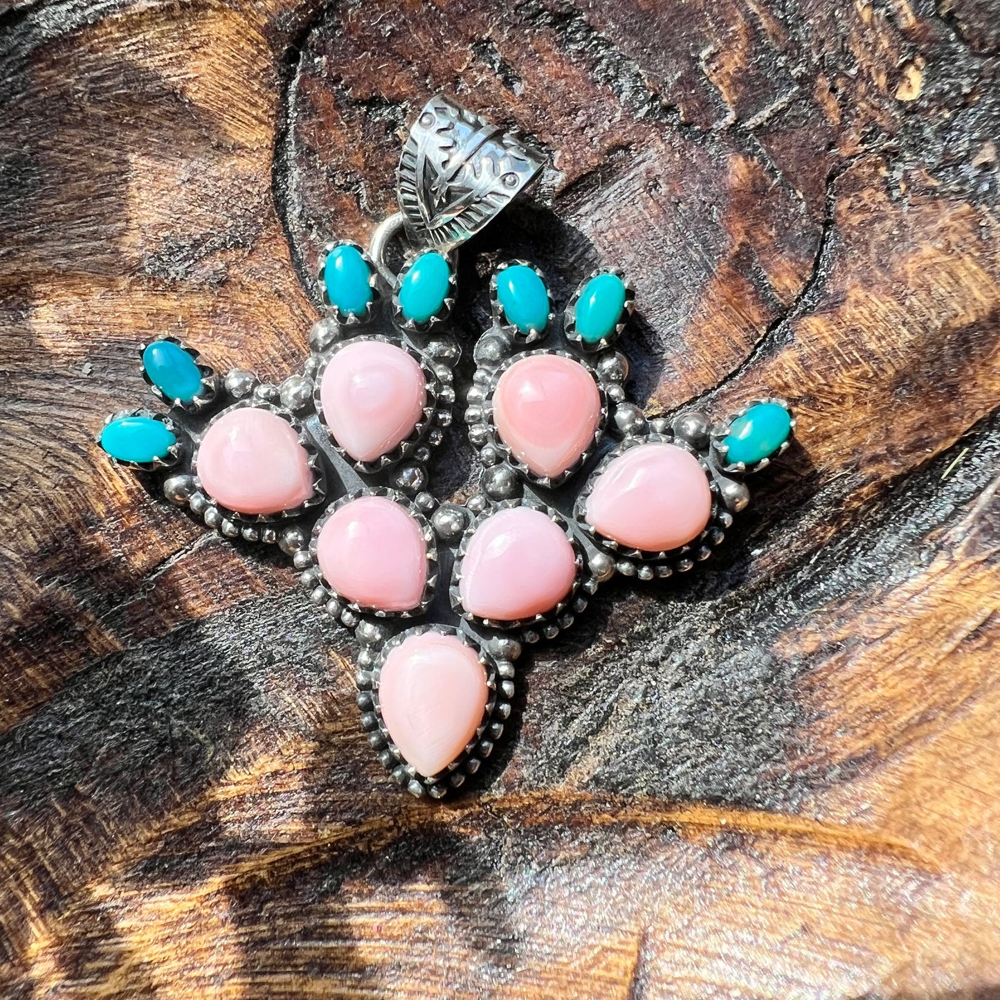 Queen Conch Cactus Pendant