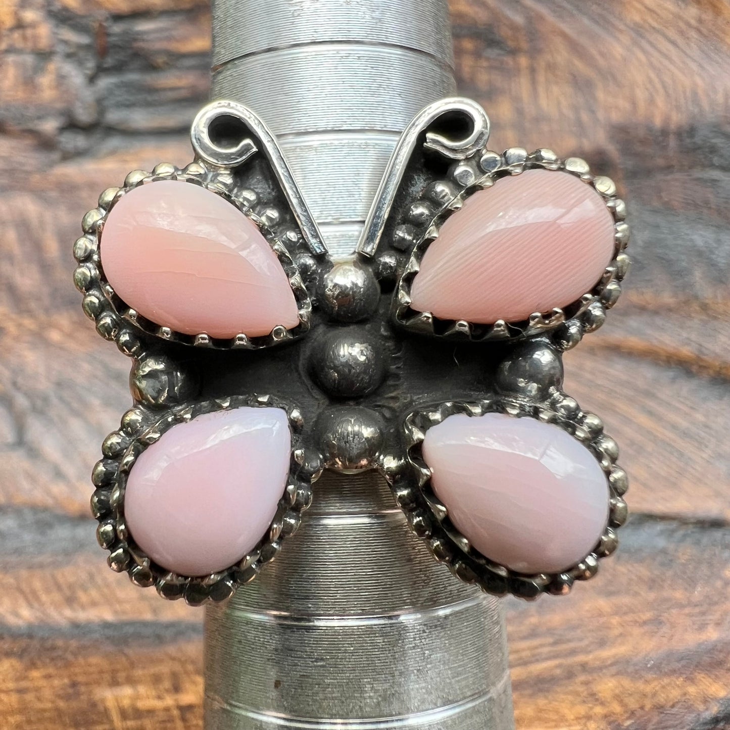 Sterling Silver Queen Conch Butterfly Ring — Size 7