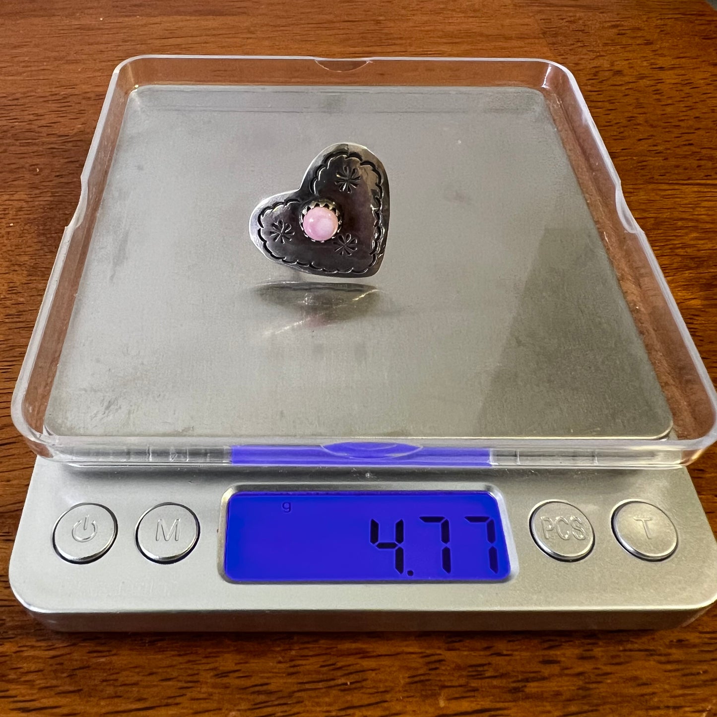 Queen Conch Heart Ring – Size 7.5 | Sterling Silver