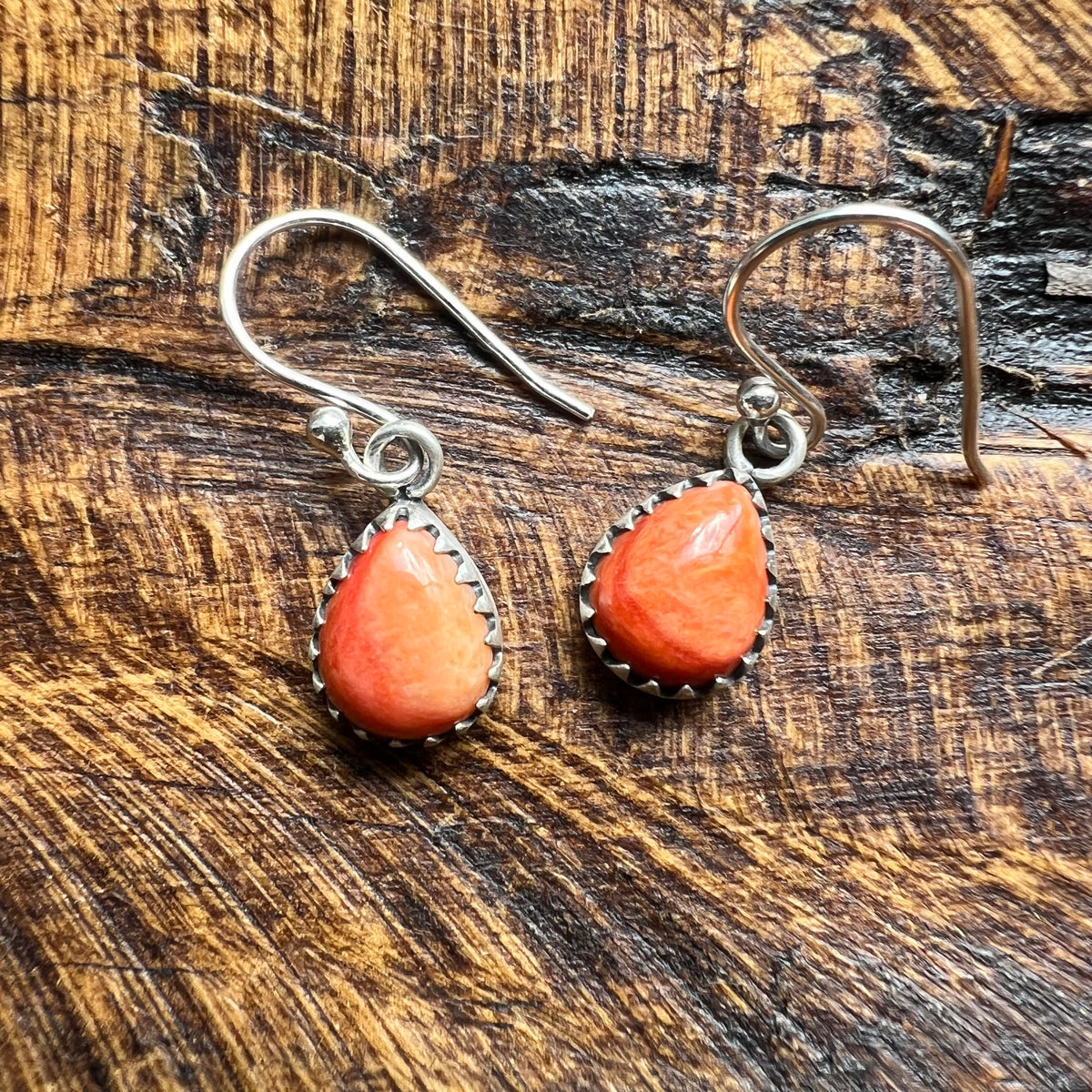 Sterling Silver Everyday Dangle Earrings – Queen Conch, Turquoise or Spiny Oyster