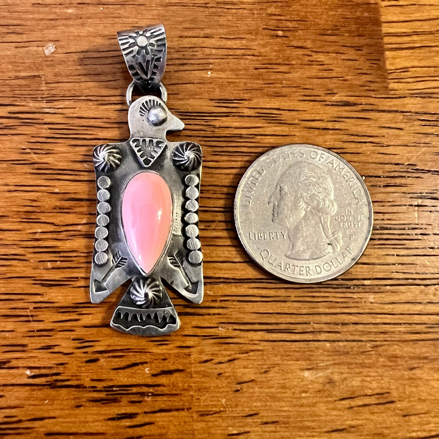 Queen Conch Thunderbird Pendant