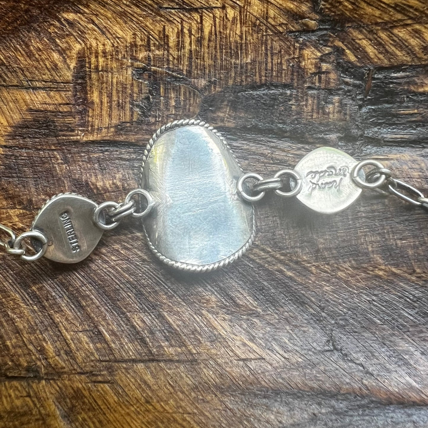 925 Sterling Silver Queen Conch & Kingman Turquoise Cowboy Hat Bracelet