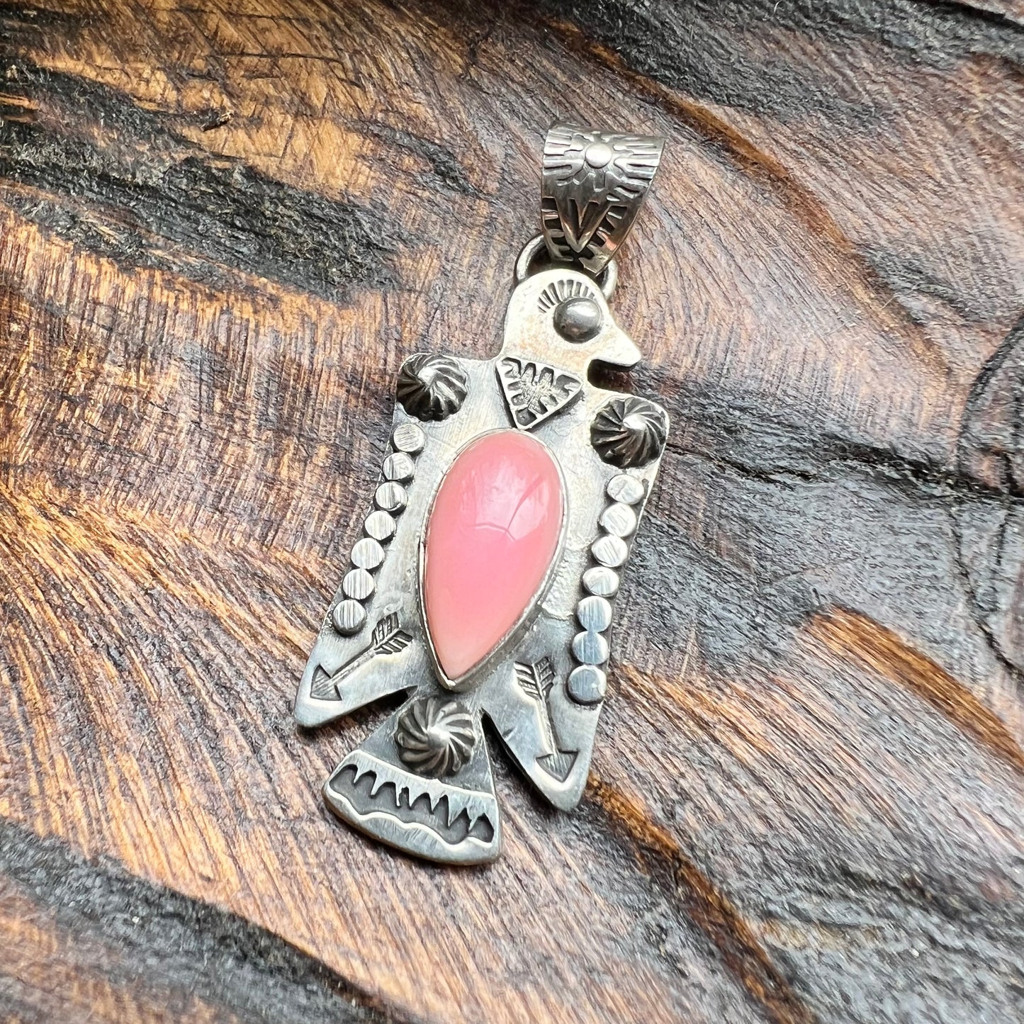 Queen Conch Thunderbird Pendant