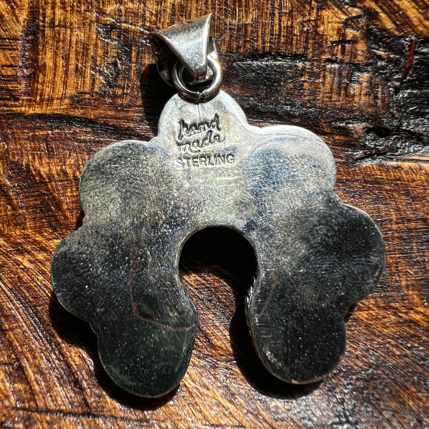 Kingman Turquoise Naja Pendant in Sterling Silver – Handcrafted Southwestern