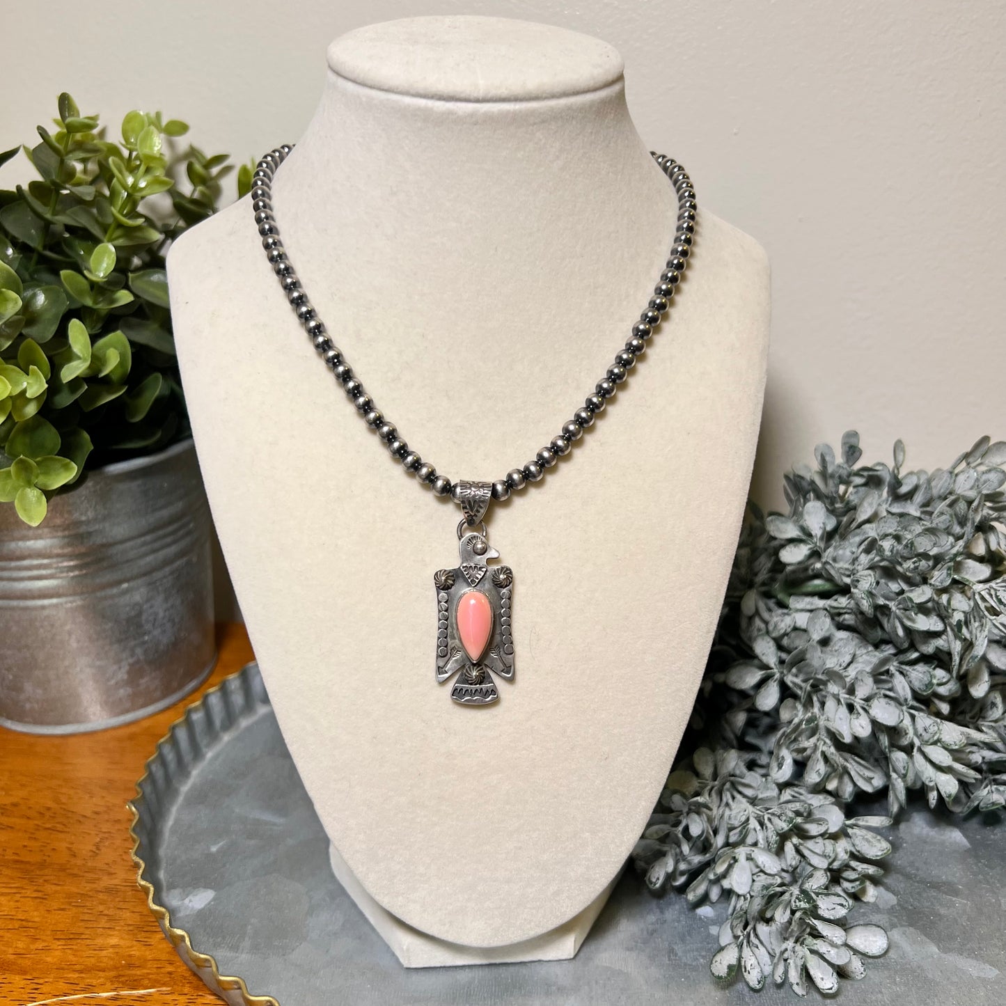 Queen Conch Thunderbird Pendant