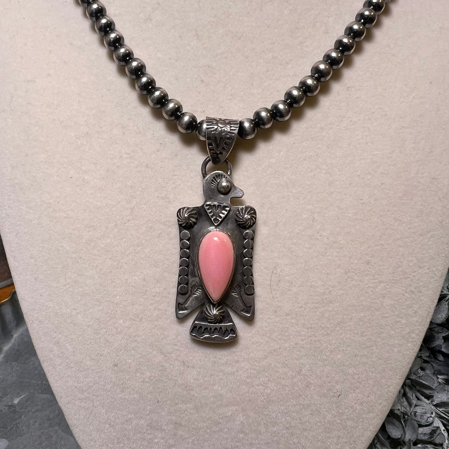 Queen Conch Thunderbird Pendant