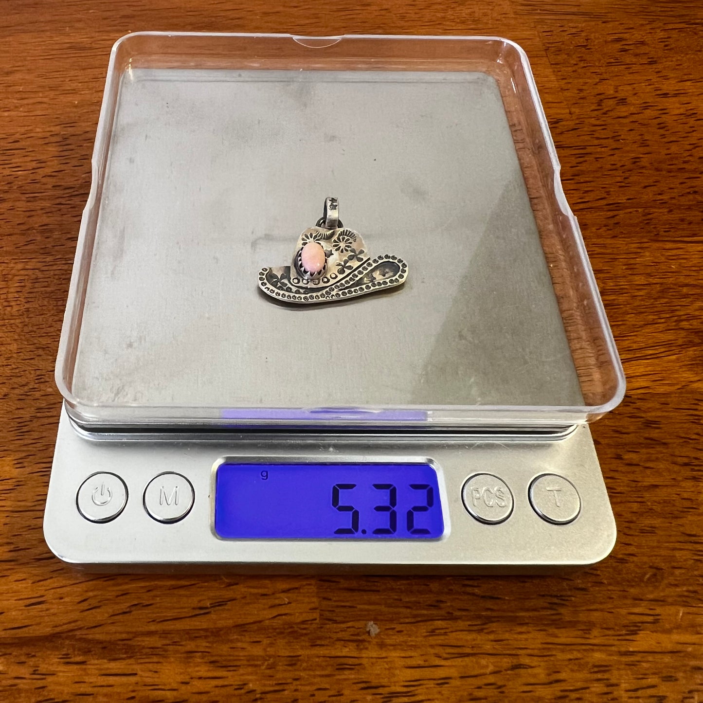 Sterling Silver | Queen Conch Cowboy  Hat Pendant